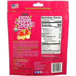 Stoneridge Orchards, Органические яблочные палочки, 24 г (0,85 унции)
