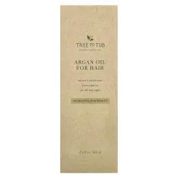 Tree To Tub, кондиционер с аргановым маслом, для всех типов волос, бодрящая перечная мята, 250 мл (8,5 жидк. унции)