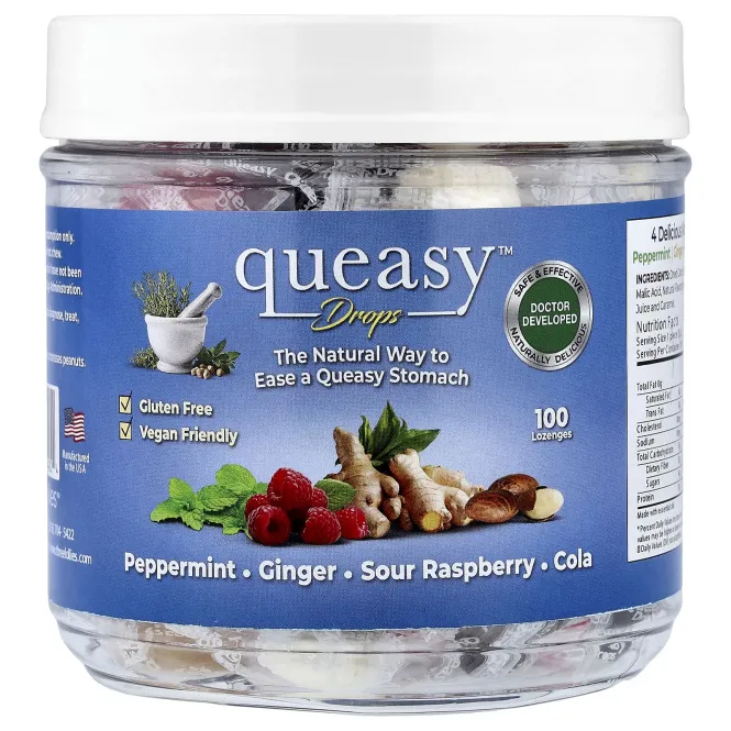 Preggie, Queasy™, капли, ассорти, 100 пастилок
