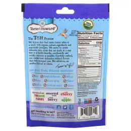 Torie & Howard, Органический продукт, Кислые жевательные фруктовые конфеты, Ассорти вкусов, 4 унц. (113,40 г)