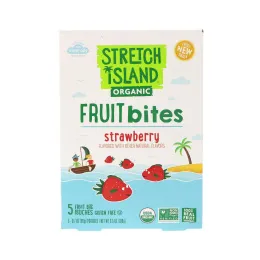 Stretch Island, Фруктовые кусочки, клубника, 5 пакетов, 0,7 унц. (20 г) каждый