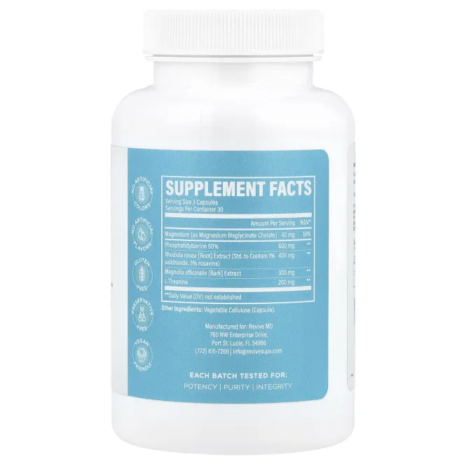 Revive, Cortisol Support, 90 вегетарианских капсул