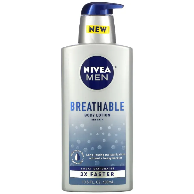 Nivea, Для мужчин, дышащий лосьон для тела, 400 мл (13,5 жидк. унц.)