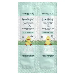 True Grace, True Littles™  Probiotic + D3, 30 Individual Stick Packs, 0.04 oz (1 g) Each