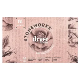 Grab Green, Stoneworks, простыни для сушки, лепестки роз, 80 компостируемых листов