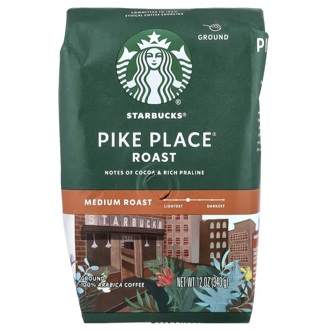 Starbucks, Pike Place®, кофе, молотый, средней обжарки, 340 г (12 унций)