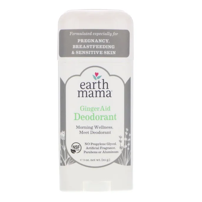 Earth Mama, Дезодорант, имбирное средство, 3 унц. (85 г)