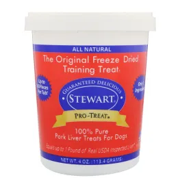 Stewart, Pro-Treat, высушенное сублимацией лакомство для собак, свиная печень, 4 унц. (113,4 г)