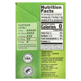 Lipton, Зеленый чай, фирменная смесь, 40 чайных пакетиков, 52 г (1,83 унции)