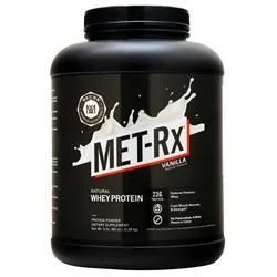 Met-Rx, Натуральный сывороточный протеин Ваниль 5 фунтов