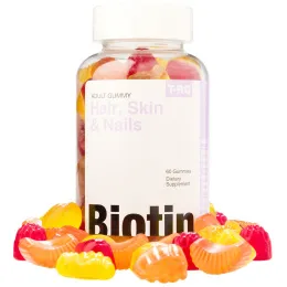 T-RQ, Hair, Skin & Nails, Biotin, 60 Gummies