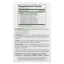 Flora, Пробиотик «Полный уход», 30 вегетарианских капсул