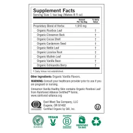 Yogi Tea, Здоровая кожа, без кофеина, корица и ваниль, 16 чайных пакетиков, 1,12 унции (32 г)