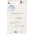 Scunci, Невидимки с камушками Real Style, 4 штуки