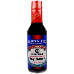 Kikkoman, Безглютеновый соевый соус, 10 жидких унций (296 г)