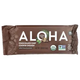 Aloha, Organic Protein Bars, Chocolate Chip Cookie Dough, 12 Bars, 1.98 oz (56 g) Each