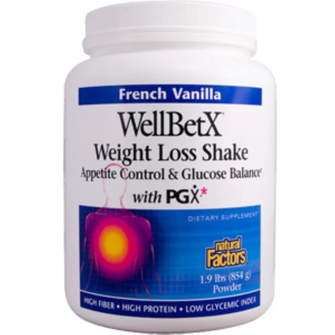 Natural Factors, WellBetX, Средство для похудения, французская ваниль, 1,9 фунтов (854 г)