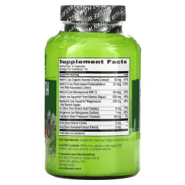 NATURELO, для здоровья костей, комплекс кальция на растительной основе, 120 вегетарианских капсул