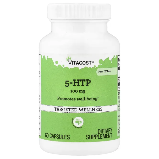 Vitacost, 5-HTP, 100 мг, 60 капсул