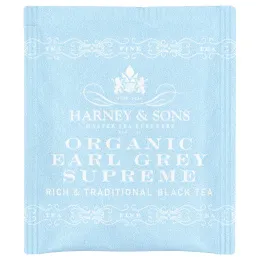Harney & Sons, Black Tea, органический чай Earl Grey Supreme, 50 чайных пакетиков, 90 г (3,17 унции)