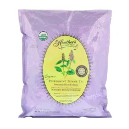 Heather's Tummy Care, Чай Tummy Tea из органической мятой, мгновенное успокоение кишечника, без кафеина, 453 г