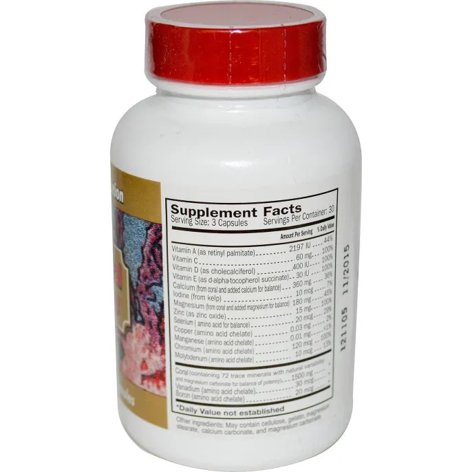 Global Healthcare, Настоящий коралловый кальций Плюс, 90 капсул
