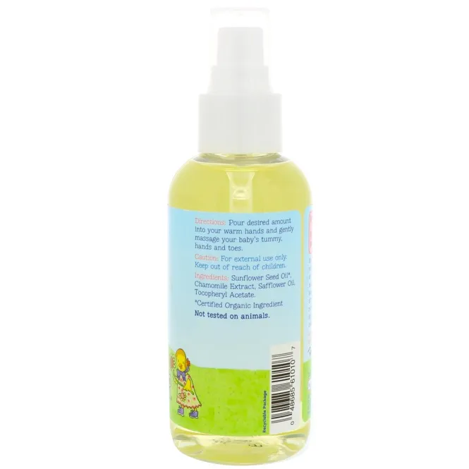 Healthy Times, Масло для малышей с подсолнечником, 4 унции (118 мл)