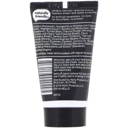 Hello, Fluoride Free Whitening Toothpaste, Activated Charcoal, 1 oz (28.3 g)