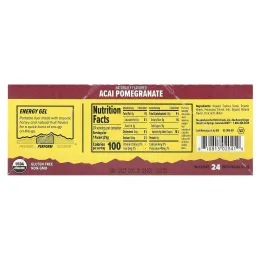 Honey Stinger, Energy Gel, гранат асаи, 24 пакетика по 31 г (1,1 унции)
