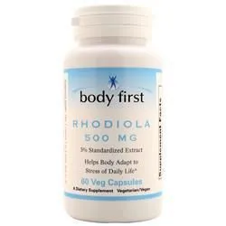 Body First, Родиола (500 мг) 60 вегетарианских капсул