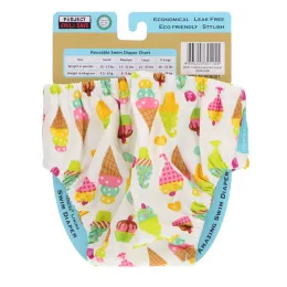 Charlie Banana, Многоразовый подгузник для плавания, Gelato, Большой, 1 подгузник