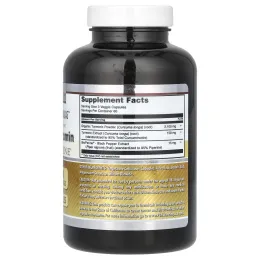 Amazing Nutrition, Куркумин и биоперин, 2250 мг, 180 растительных капсул (750 мг в каждой капсуле)
