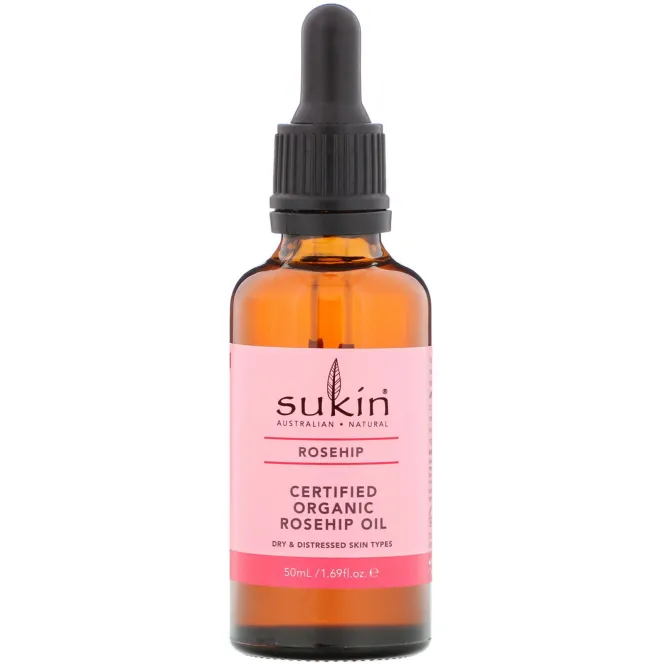 Sukin, Certified Organic Rosehip Oil, Rosehip, 1.69 fl oz (50 ml)