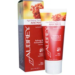Aubrey Organics, Антивозростная терапия, Маска с AHA - кислотами для всех типов кожи,  89 мл