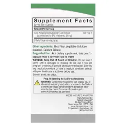 Nature's Answer, Готу кола, стандартизированный травяной экстракт, 300 мг, 60 вегетарианских капсул