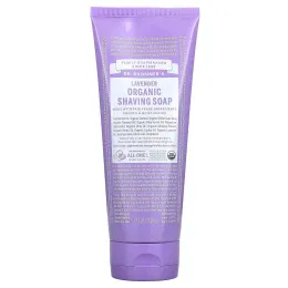 Dr. Bronner's, Органическое мыло для бритья Лаванда 7 жидких унций