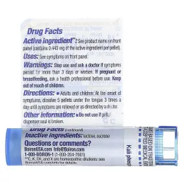 Boiron, Kali Phosphoricum, 6C, для облегчения головной боли, примерно 80 гранул