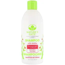 Nature's Gate, Шампунь, защита волос, гранат + подсолнечник, 18 ж. унц.(532 мл)