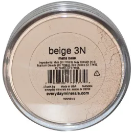 Everyday Minerals, Матовая основа, бежевый 3N, 0,17 унций (4,8 гр)