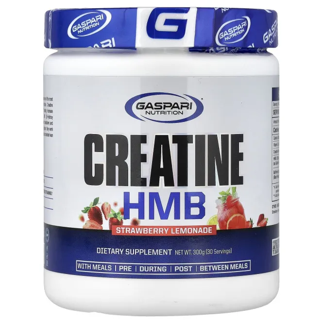 Gaspari Nutrition, креатин HMB, со вкусом клубничного лимонада, 300 г