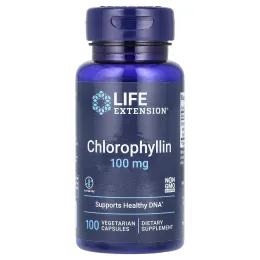 Life Extension, Хлорофиллин, 100 мг, 100 капсул на растительной основе