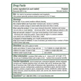 Dulcolax, розовое слабительное средство, 5 мг, 25 успокаивающих таблеток, покрытых оболочкой