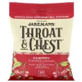 Jakemans, Throat & Chest, Cherry Flavored, 30 Lozenges
