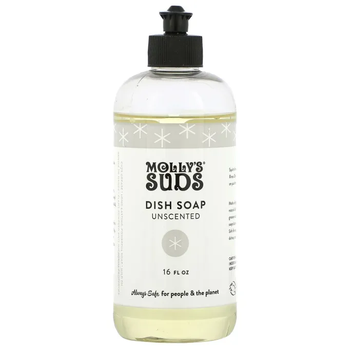 Molly's Suds, Средство для мытья посуды, без запаха, 480 мл