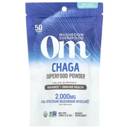 Om Mushrooms, Superfood, порошок из чаги, 100 г (3,5 унции)