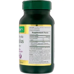 Nature's Bounty, Chewable Probiotic Acidophilus, Natural Strawberry Flavor, 100 Chewable Wafers