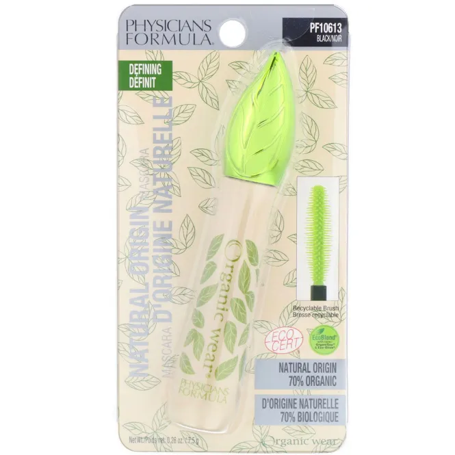 Physicians Formula, Organic Wear, туш для ресниц натурального происхождения, черная, 7,5 г