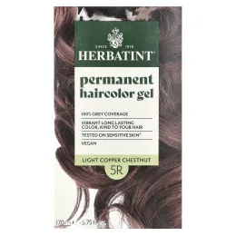Herbatint, Стойкий растительный гель-краска для волос, 5R, насыщенная медь-каштан, 4,56 жидких унций (135 мл)