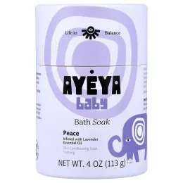 Ayeya, детская добавка для ванны, лаванда, 113 г (4 унции)