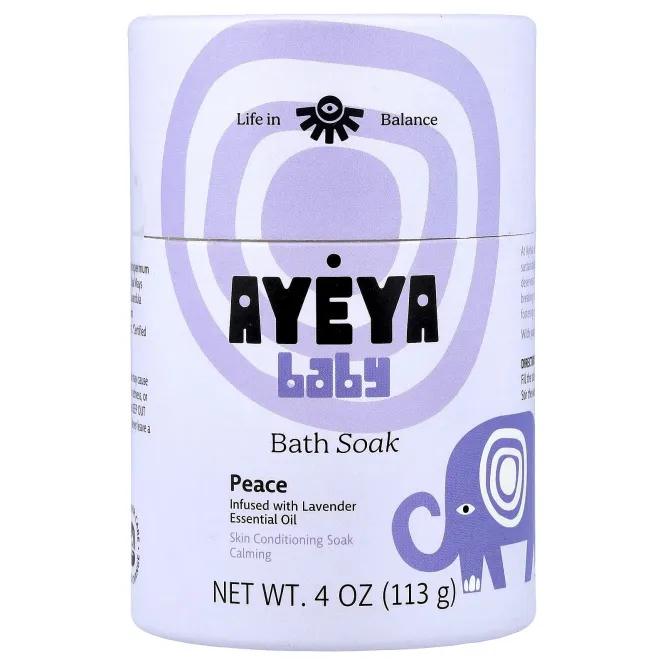 Ayeya, детская добавка для ванны, лаванда, 113 г (4 унции)
